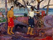 Paul Gauguin Under the Pandanus II France oil painting artist